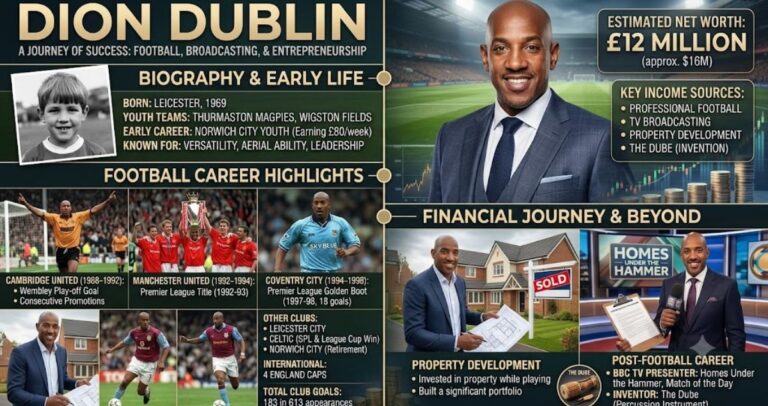 Dion Dublin Net Worth, Biography, Football Career, and Financial Journey
